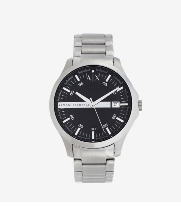 Orologio Armani Exchange uomo analogico Acciaio con quadrante nero spazzolato