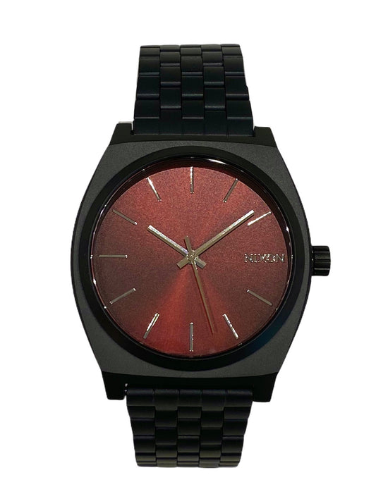 Orologio Nixon Time teller matte black/burgundy sunray