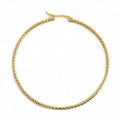 MONO ORECCHINO MARLÙ CERCHIO PVD ORO MARTELLATO DIAMETRO 6CM