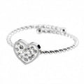 Anello Marlù con cuore e cristalli