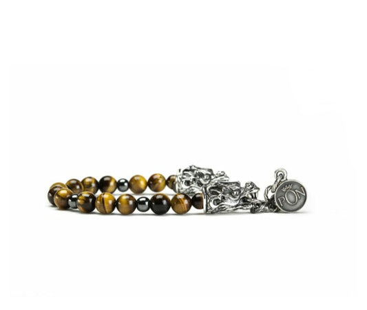 Bracciale uomo Portonovo Drago Occhio di Tigre