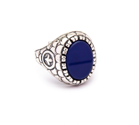 Anello uomo Portonovo squama blu