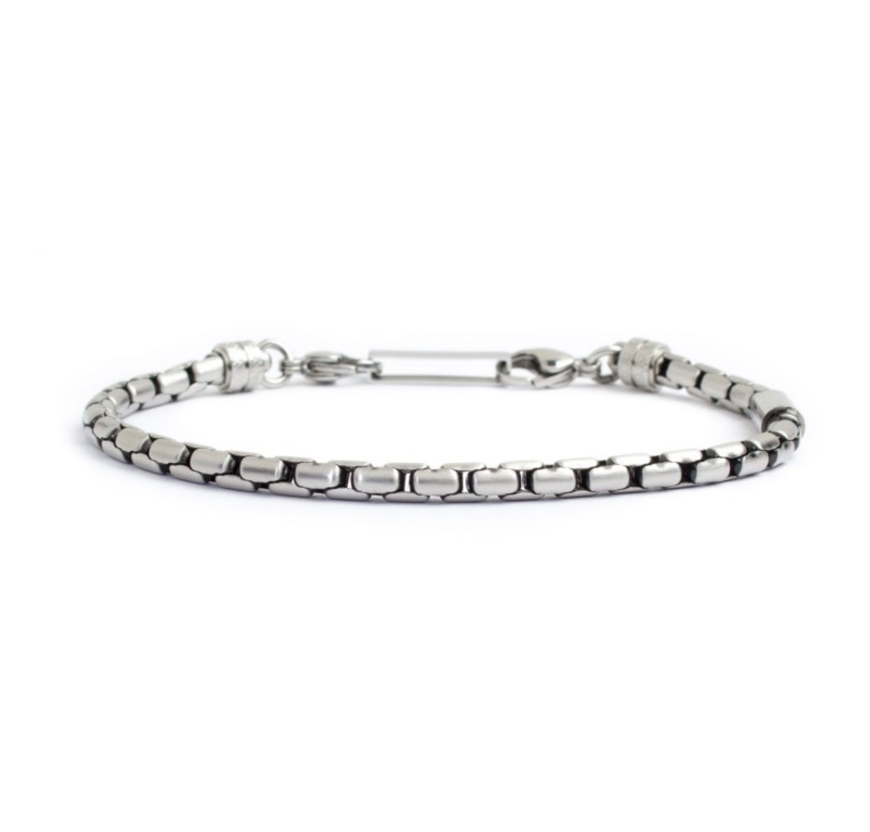 Bracciale Marlù uomo catena brunito oval box 4mm