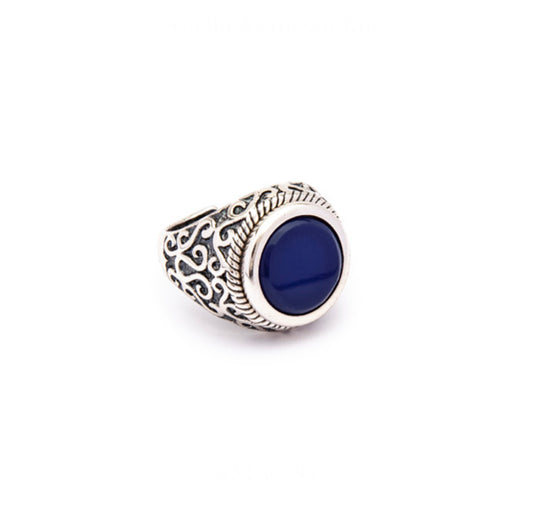 Anello donna Portonovo arabesco blu