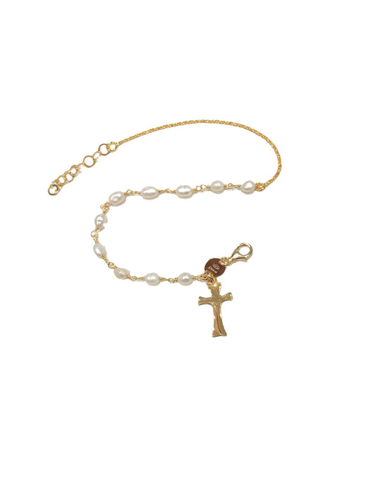 Bracciale Agios Donna Gold con Perle