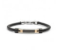 Bracciale Marlù uomo TARGA NERO ROSE' E SMALTO