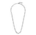 COLLANA MARLÙ CON CATENA A MAGLIA LARGA ACCIAIO