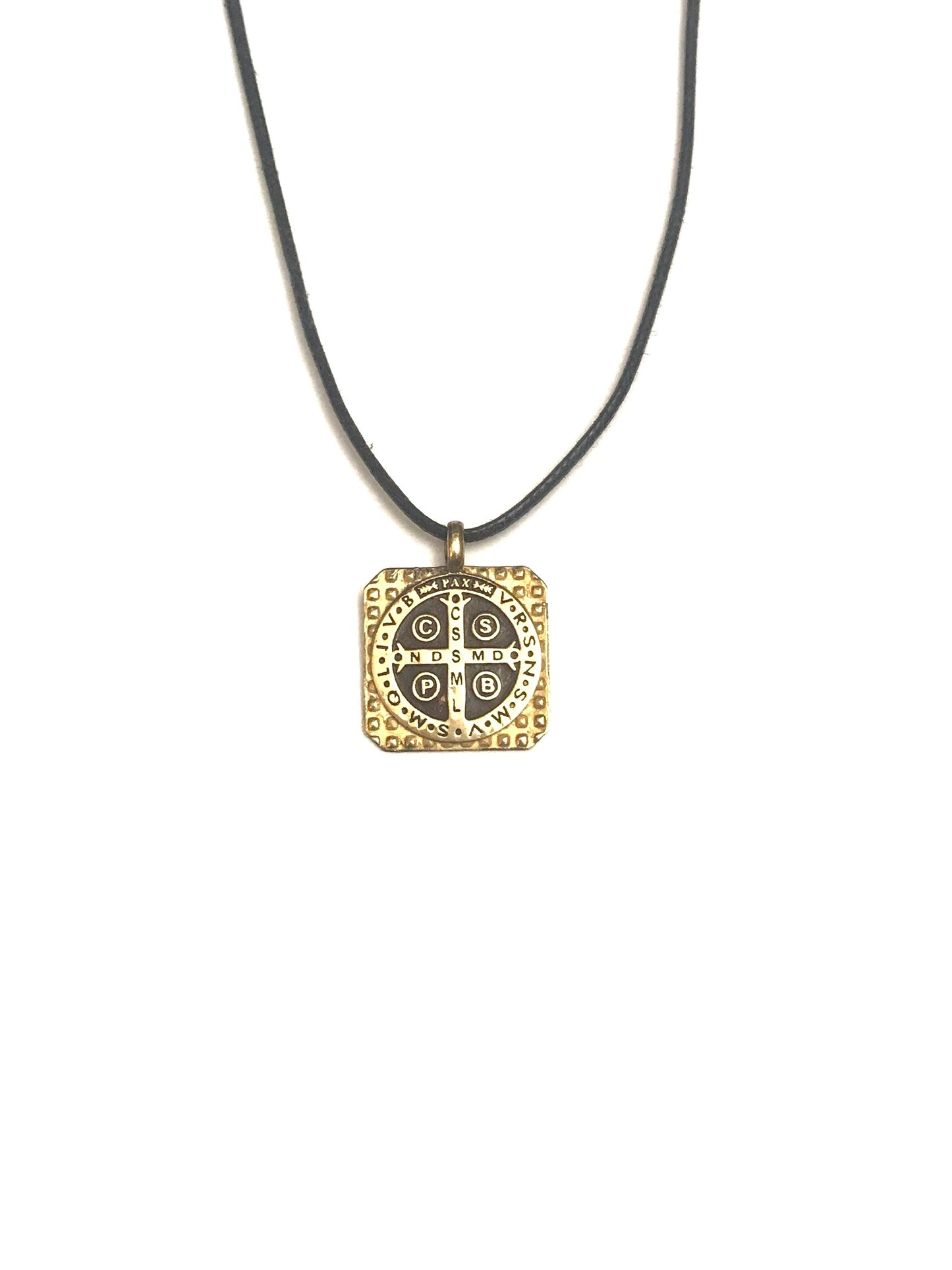 Collana Agios Uomo Croce di S.Benedetto Gold