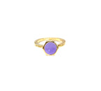 Bonne chance tiny gold ring Vivian