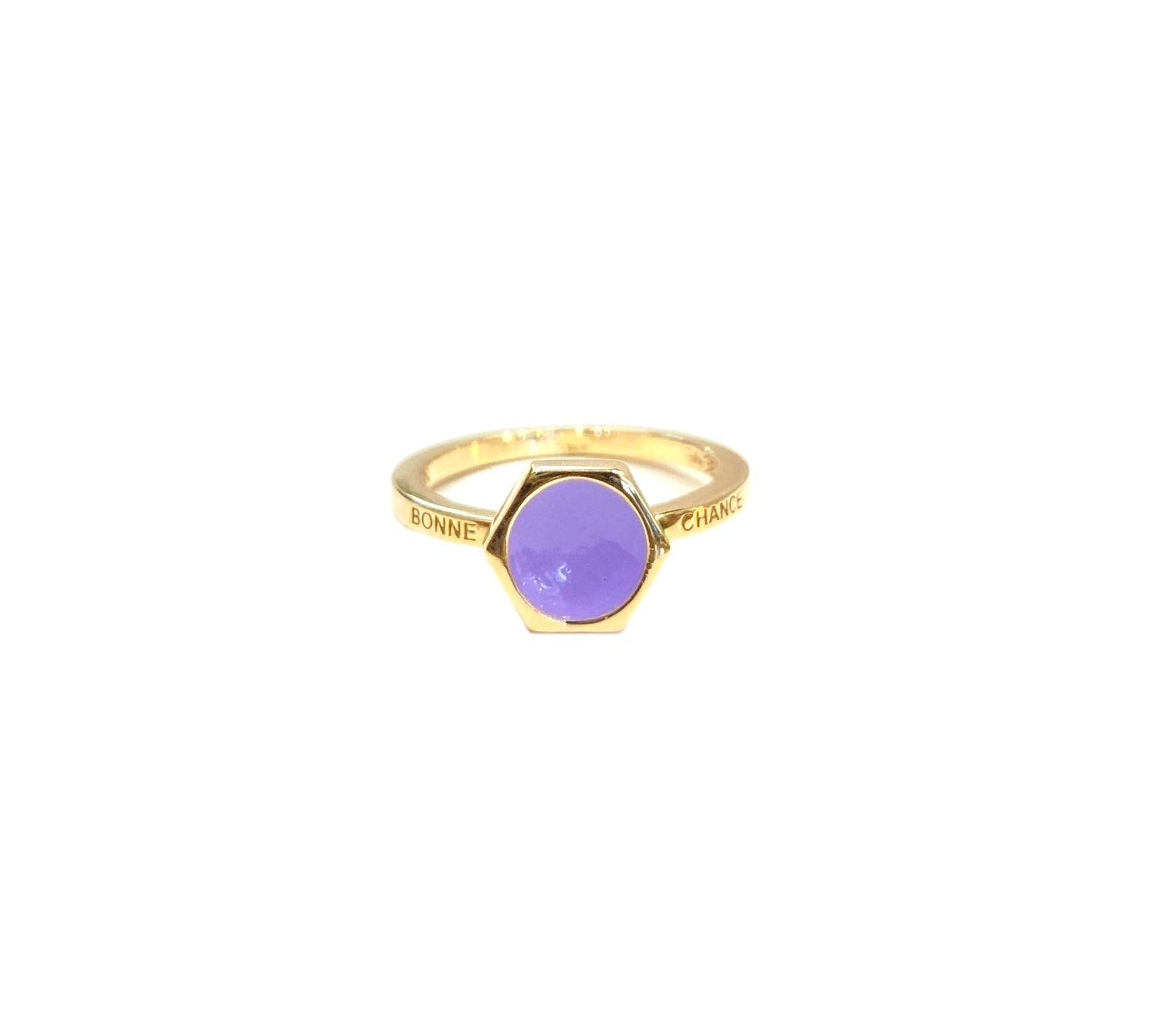 Bonne chance tiny gold ring Vivian