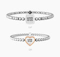 Coppia di bracciali con elastico Kidult LUI & LEI | LOVE IS US
