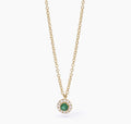 Collana Mabina con smeraldo sintetico MILANESIENNE