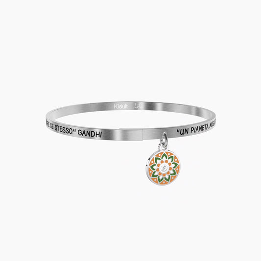 Bracciale Kidult donna UN PIANETA MIGLIORE È UN SOGNO ... GANDHI