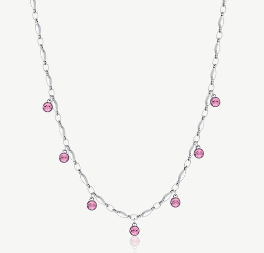 Collana Brosway Symphonia Argento e Rosa