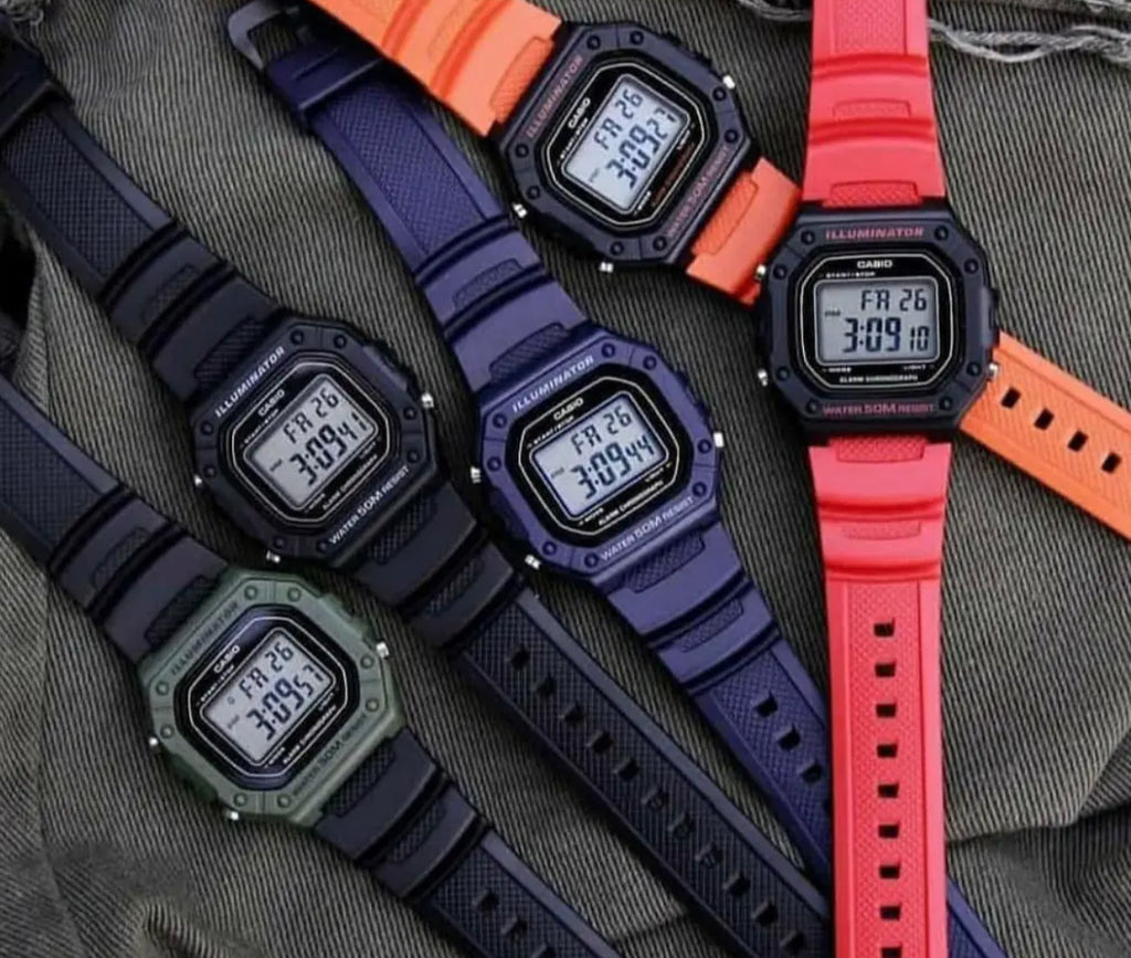 Orologio Casio Digitale Illuminator nero/verde militare