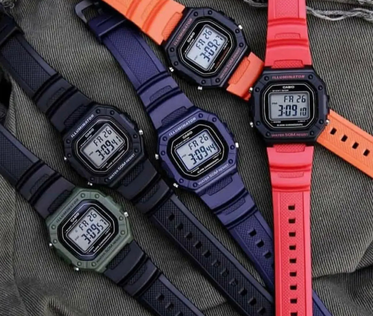 Orologio Casio Digitale Illuminator nero/verde militare