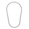 COLLANA UOMO MARLÙ CON EMATITE SFACCETTATA E LISCIA ACCIAIO