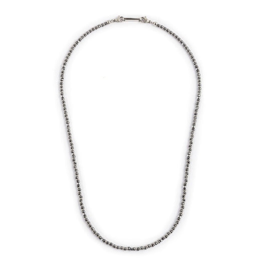 COLLANA UOMO MARLÙ CON EMATITE SFACCETTATA E LISCIA ACCIAIO