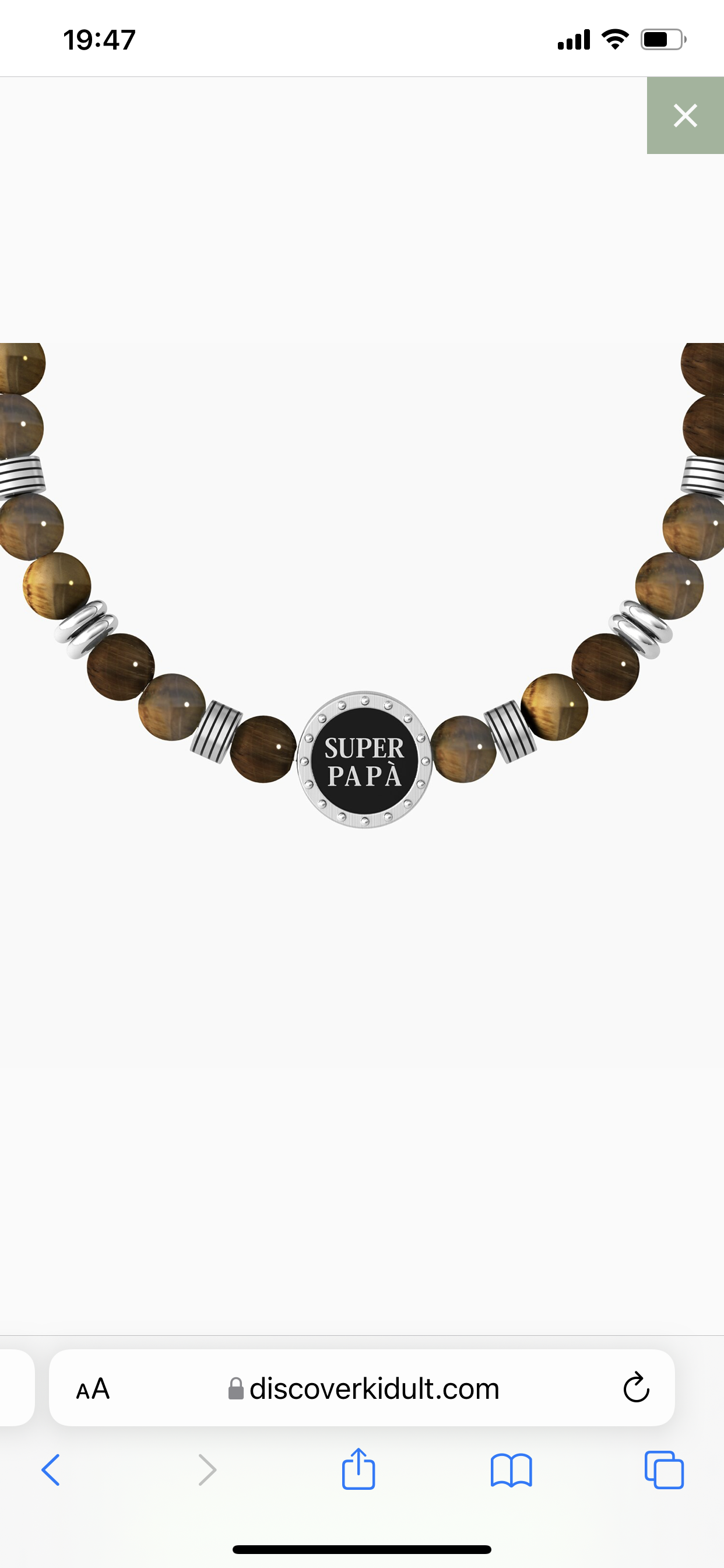 Bracciale Kidult uomo ‘super papà’