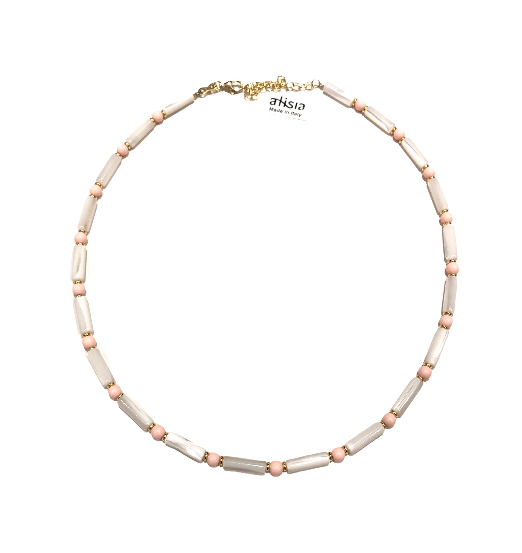 Collana donna Alisia tubi Madreperla