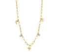 Collana Brosway donna CHANT Luna, Stella e Cuore Gold