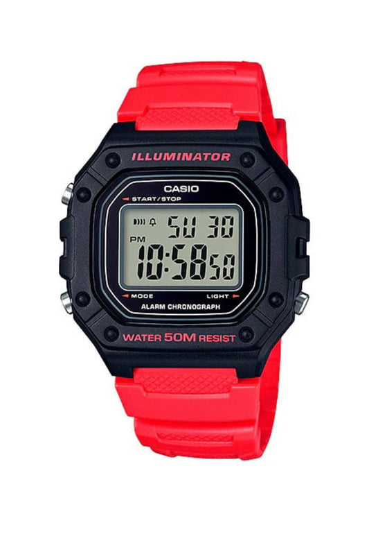 Orologio Casio Digitale Illuminator nero/rosso