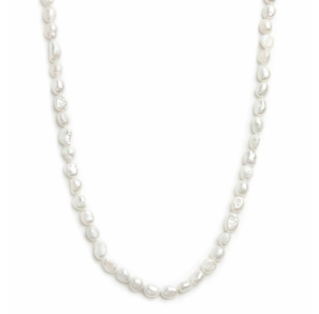 COLLANA MARLU' DONNA con perle di fiume masticate oro