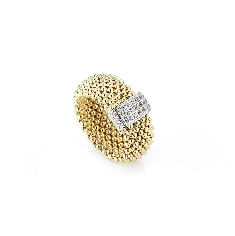 Anello Marcello Pane Twist gold