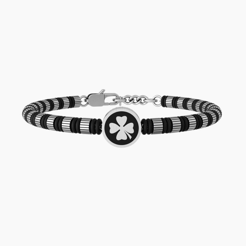 Kidult Bracciale uomo - Quadrifoglio -Good luck
