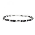 Bracciale Marlù uomo agata nera ed ematite
