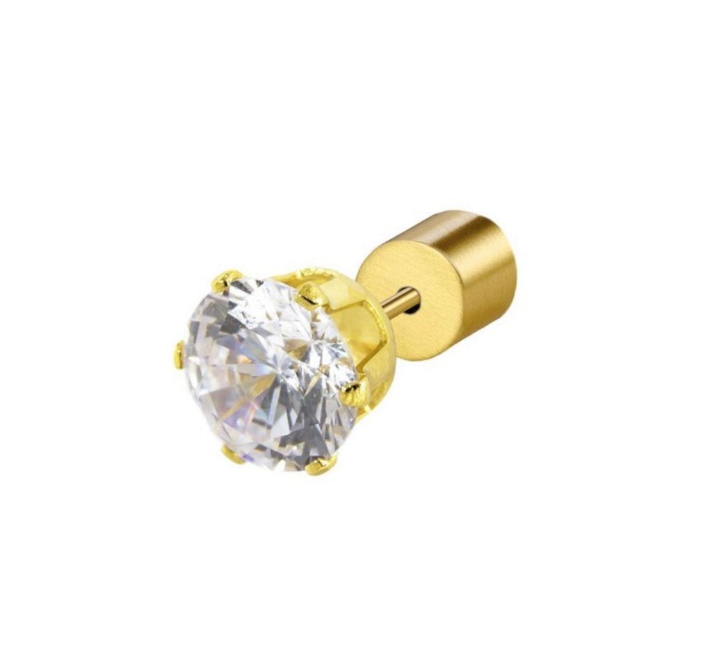 Mono orecchino Marlù zircone bianco 6mm