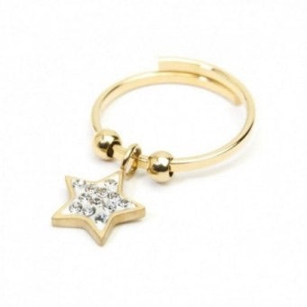 Anello Marlù stella strass