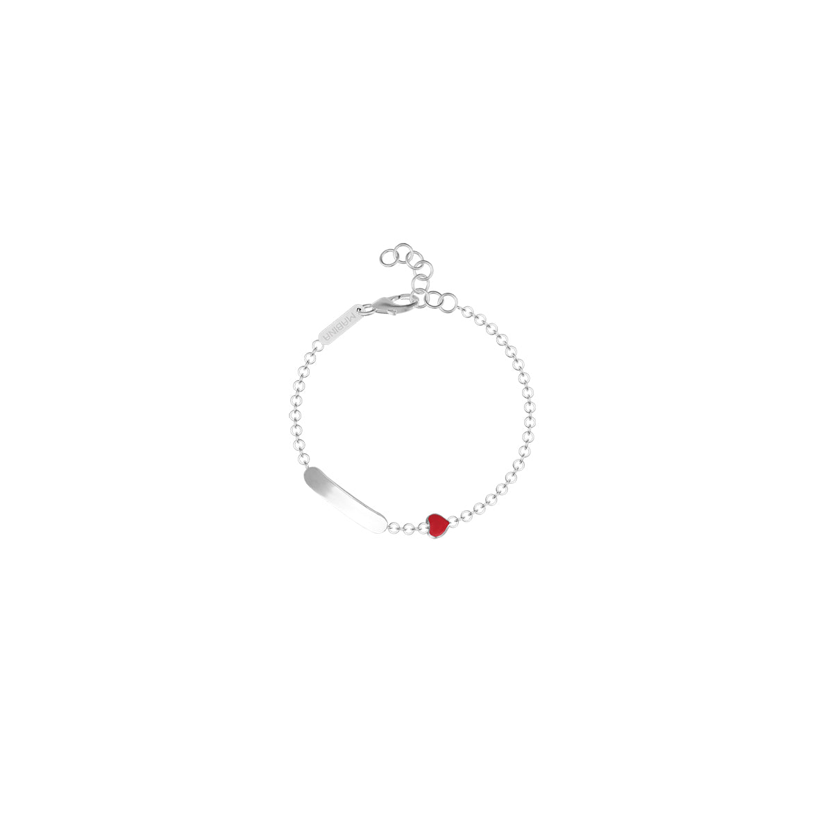 Bracciale Mabina Junior bambina Cuore con targhetta incidibile