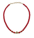 Collana donna Alisia pietre grandi corallo