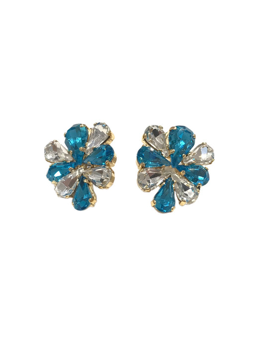 Orecchini Diamond Accessori Flower Peace Azzurro