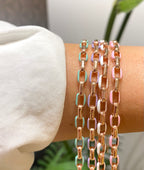 Bracciale Marcello Pane maglia rettangolare smaltata