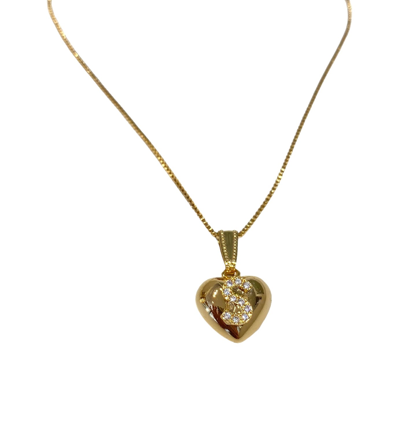 Collana donna Diamond Accessori Iniziale Cuore small