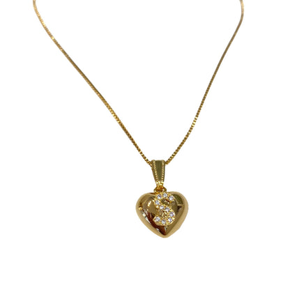Collana donna Diamond Accessori Iniziale Cuore small