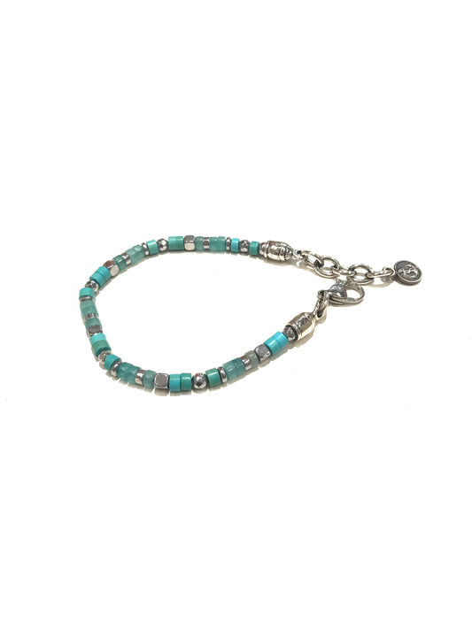 Bracciale Portonovo donna Ematite e Turchese