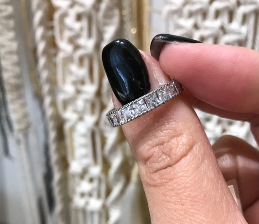 Anello Rocce Collection Fascia Zirconi Crystal