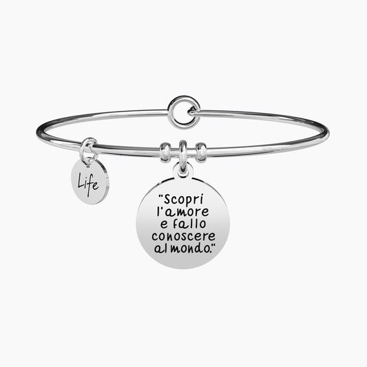 Bracciale Kidult donna SCOPRI L'AMORE E ... GANDHI