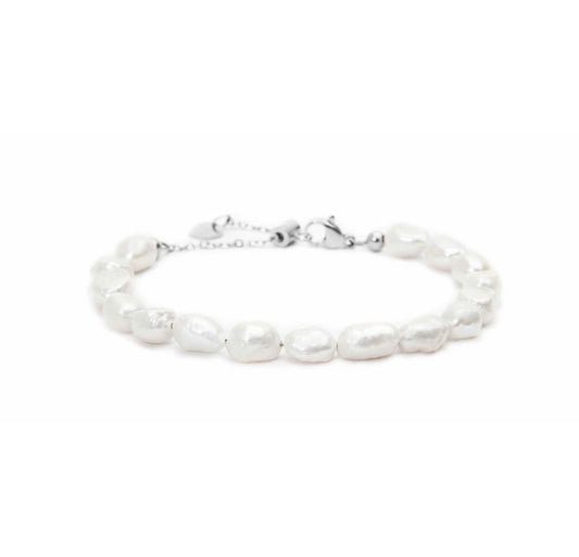 BRACCIALE MARLU' DONNA con perle di fiume masticate