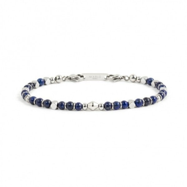 Bracciale Marlù uomo pietre lapis blu ed ematite