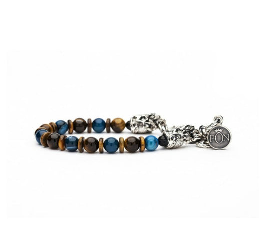 Bracciale uomo Portonovo Geko Petrolio