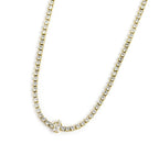 Collana tennis Marlù pvd oro