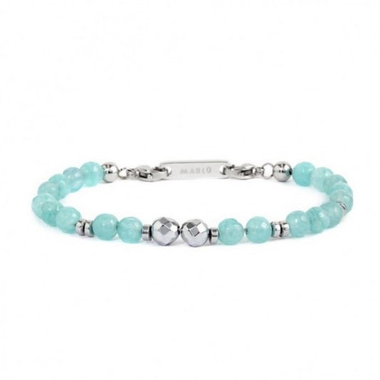 Bracciale Marlù donna pietre acqua marina