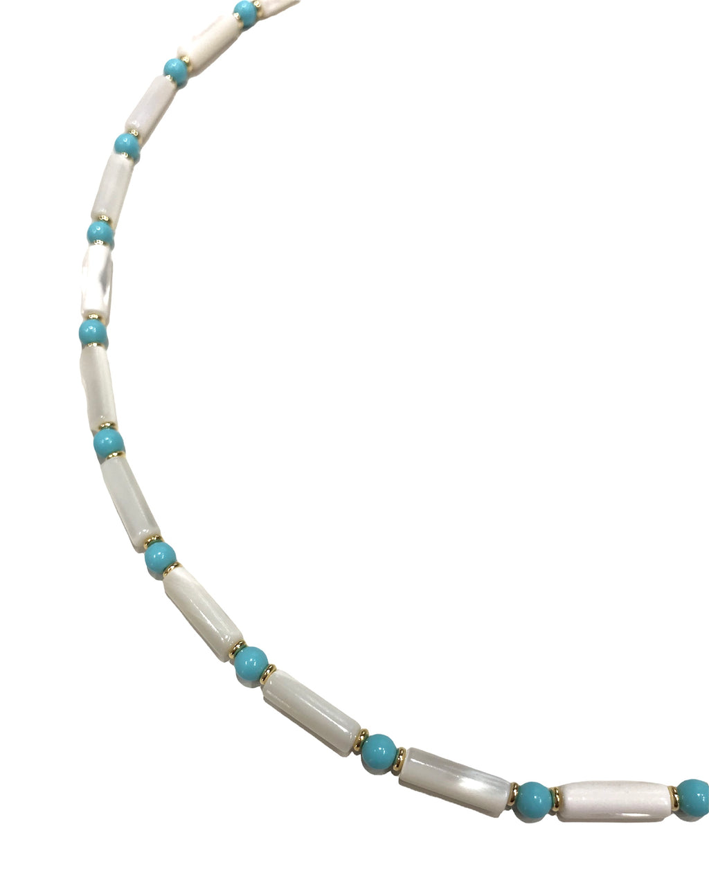 Collana donna Alisia tubi Madreperla