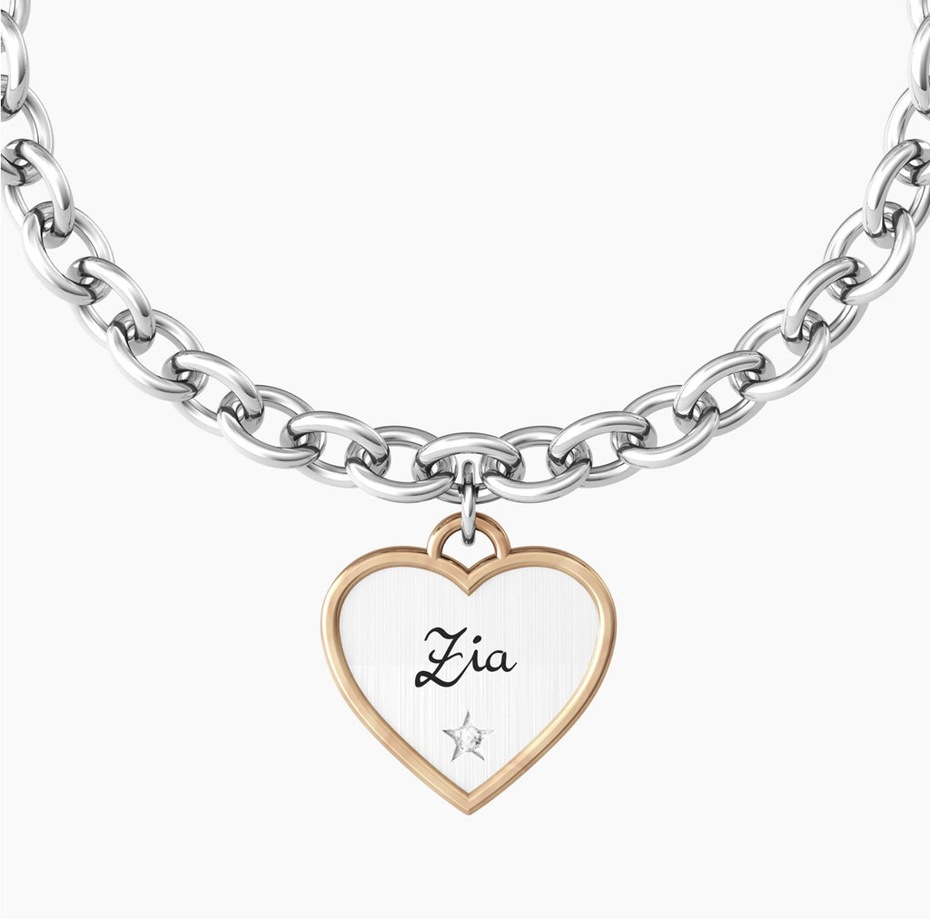 Bracciale donna kidult CUORE | ZIA TI VOGLIO BENE