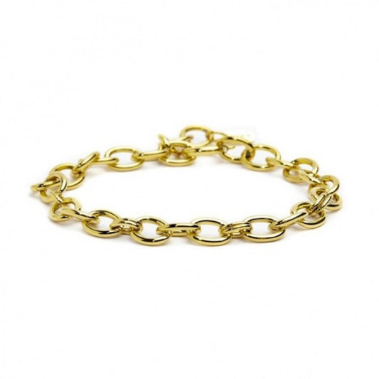 Bracciale Marlù catena dorata a cerchi 8,4mm