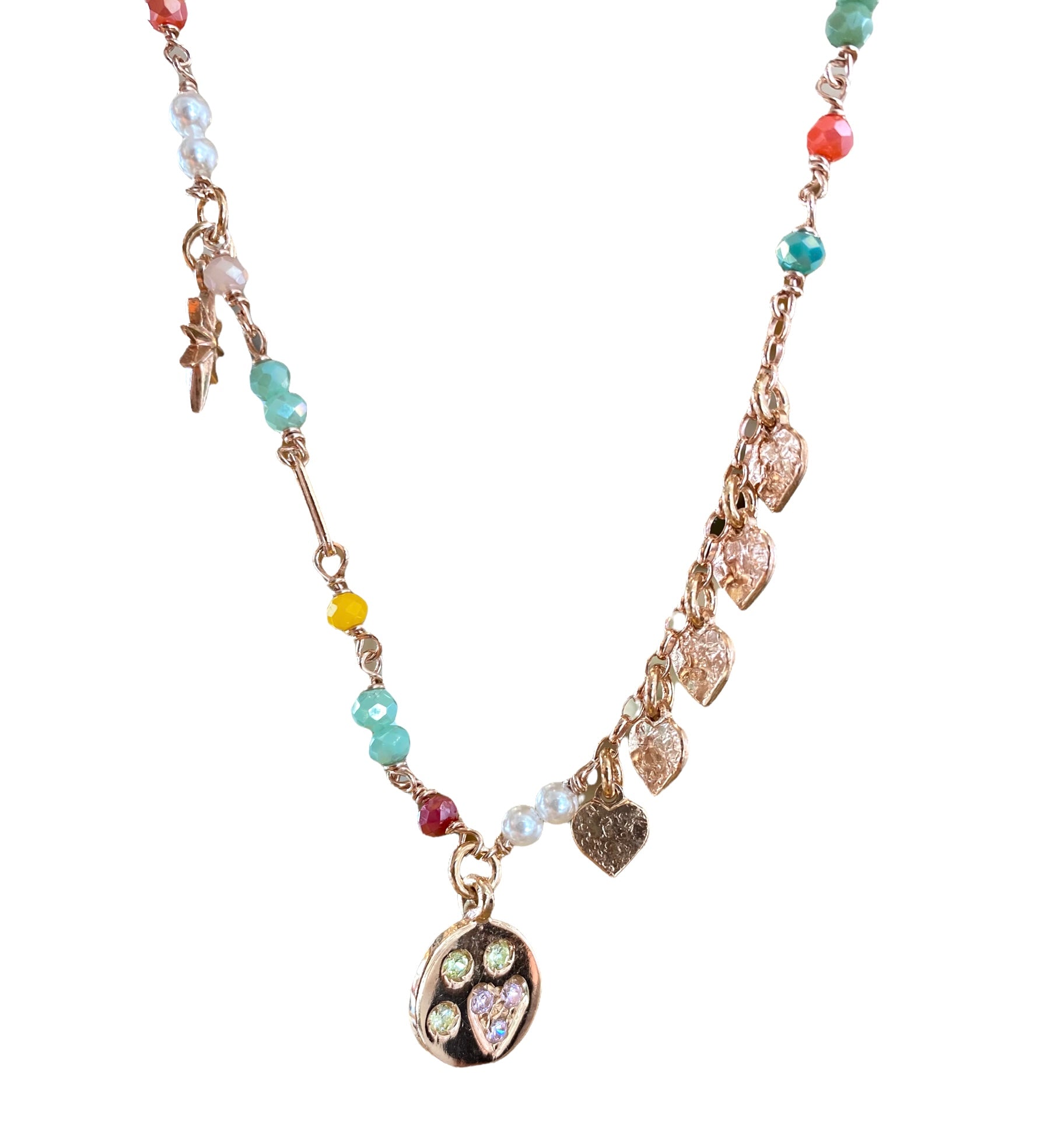 Collana Sacramore piastrina zirconi